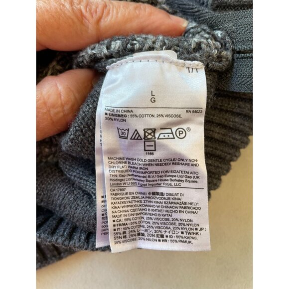 Banana Republic Mens Knit Sweater With Side Zippers Lg Preppy Gorpcore Campcore - Picture 9 of 10